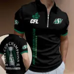 Saskatchewan Roughriders Zip Polo Shirt – TMTHU2406