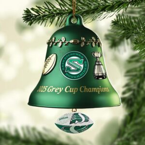 Saskatchewan Roughriders 2025 Grey Cup Champions Custom Shape 2-sided Acrylic Ornament – HOATT14847