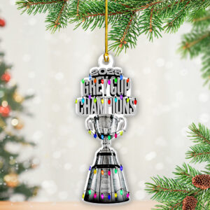 Saskatchewan Roughriders 2025 Grey Cup Champions Custom Shape 2-sided Acrylic Ornament – GNE4718