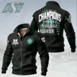 Saskatchewan Roughriders 2025 Grey Cup Champions Thick Knit Fleece Jacket – HOATT14871