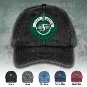 Saskatchewan Roughriders 2025 Grey Cup Champions Wash Denim Cap - TANTN19439