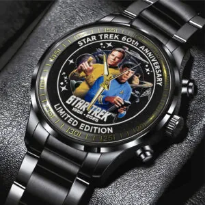 Star Trek 60th Anniversary Black Stainless Steel Watch - TMTHU3009