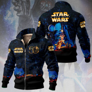 Star Wars 60th Anniversary Thick Knit Fleece Jacket - HOATT14945