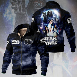 Star Wars 60th Anniversary Thick Knit Fleece Jacket - HOATT14946