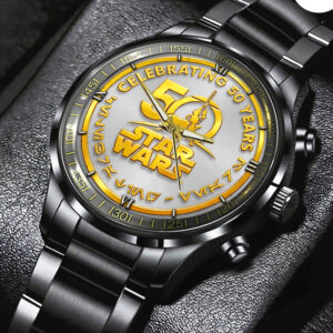 Star Wars 50th Anniversary Black Stainless Steel Watch - TMTHU2510