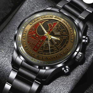 Star Wars 50th Anniversary Black Stainless Steel Watch - TMTHU2623