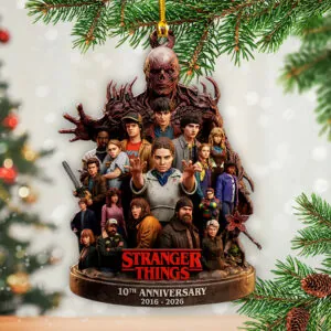 Stranger Things 10th Anniversary Custom Shape 2-sided Acrylic Ornament – HOATT15032