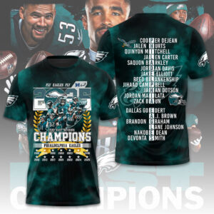 Philadelphia Eagles 2025 NFC East Division Champions 3D Apparel - TMTHU2831