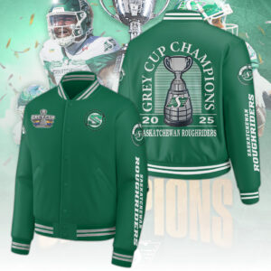 Saskatchewan Roughriders 2025 Grey Cup Champions Varsity Jacket - TANTN19058