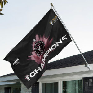 Inter Miami CF Champions MLS 2025 3D Double-side House Flag - TANTN19177