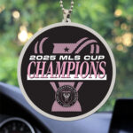 Inter Miami CF Champions MLS 2025 Custom shape 2-sided Acrylic Car Ornament – TANTN19181