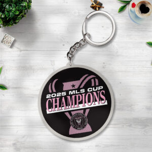 Inter Miami CF Champions MLS 2025 Custom Shape 2-sided Keychain - TANTN19182