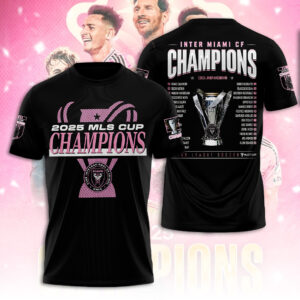 Inter Miami CF Champions MLS 2025 3D Apparel – TANTN19185