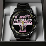 Inter Miami CF Champions MLS 2025 Black Stainless Steel Watch – TANTN19194