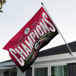 Georgia Bulldogs Football 2025 SEC Football Champions 3D Double-side House Flag - TANTN19242