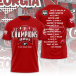 Georgia Bulldogs Football 2025 SEC Football Champions 3D Apparel – TANTN19245