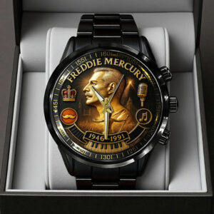 Freddie Mercury Black Stainless Steel Watch - TANTN19410