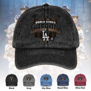 Los Angeles Dodgers World Series 2025 Wash Denim Cap - TANTN19444