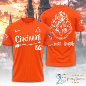 Cincinnati Bengals x Harry Potter 25 Years of Magic 3D Apparel - TANTN19523