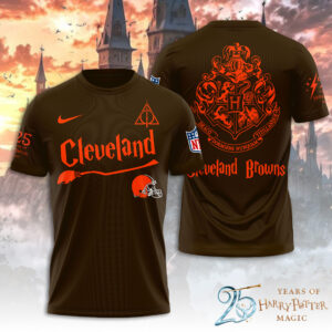 Cleveland Browns x Harry Potter 25 Years of Magic 3D Apparel - TANTN19524