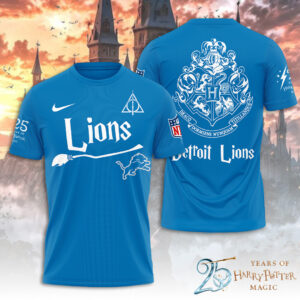 Detroit Lions x Harry Potter 25 Years of Magic 3D Apparel - TANTN19527