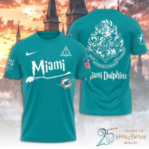 Miami Dolphins x Harry Potter 25 Years of Magic 3D Apparel - TANTN19536