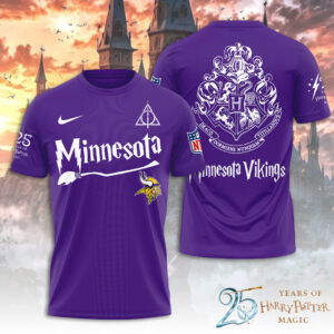 Minnesota Vikings x Harry Potter 25 Years of Magic 3D Apparel - TANTN19537