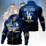 Los Angeles Dodgers World Series 2025 Thick Knit Fleece Jacket – TANTN19660