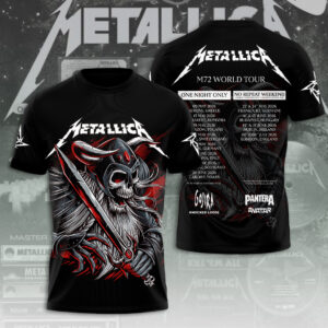 Metallica Tour 2026 3D Apparel - TANTN19740