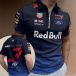 Red Bull Racing x Max Verstappen Zip Polo Shirt – TANTN19842