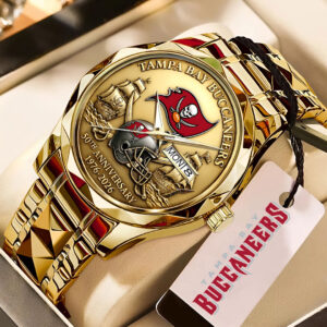 Tampa Bay Buccaneers 50th Anniversary Alloy Luxury Quartz Watch - HOATT15364