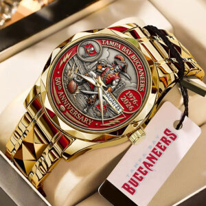 Tampa Bay Buccaneers 50th Anniversary Alloy Luxury Quartz Watch - MAITM14248