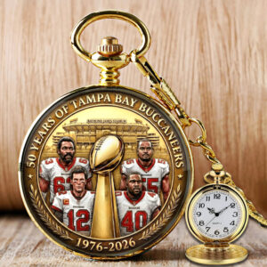 Tampa Bay Buccaneers 50th Anniversary Pocket Watch - MAITM14426