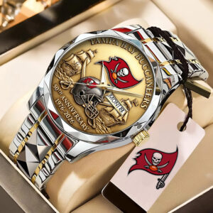 Tampa Bay Buccaneers 50th Anniversary Alloy Luxury Quartz Watch - TANTN19711
