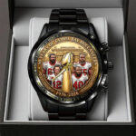 Tampa Bay Buccaneers 50th Anniversary Black Stainless Steel Watch – TANTN19714