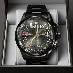 The Beatles 65th Anniversary Black Stainless Steel Watch - TANTN19763