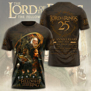 The Lord Of The Rings 25th Anniversary 3D Apparel - TMTHU2616