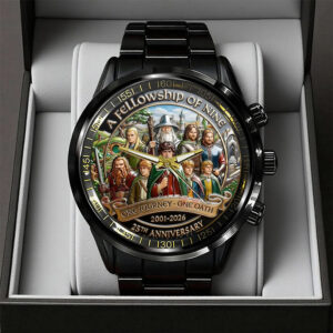 The Lord of the Rings 25th Anniversary Black Stainless Steel Watch - TANTN19816