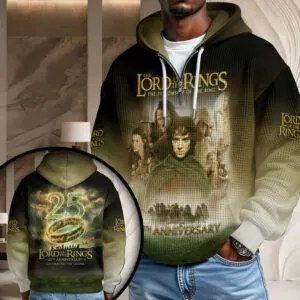 The Lord of the Rings 25th Anniversary 3D Unisex Waffle Hoodie - TMTHU2628