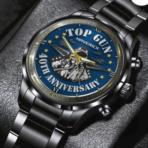 Top Gun 40th Anniversary Black Stainless Steel Watch - TMTHU3010