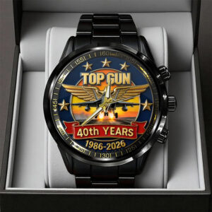 Top Gun 40th Anniversary 2026 Black Stainless Steel Watch - TANTN19782
