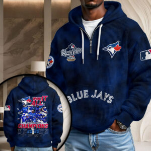 Toronto Blue Jays 2025 American League Champions 3D Unisex Waffle Hoodie - MAITM13965