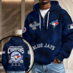 Toronto Blue Jays 2025 American League Champions 3D Unisex Waffle Hoodie - MAITM13966