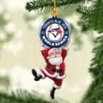 Toronto Blue Jays 2025 American League Champions Custom Shape 2-sided Acrylic Ornament – MAITM13915