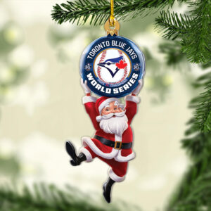 Toronto Blue Jays 2025 American League Champions Custom Shape 2-sided Acrylic Ornament – MAITM13915