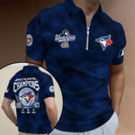 Toronto Blue Jays 2025 American League Champions Zip Polo Shirt – MAITM13941