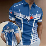 Toronto Blue Jays Zip Polo Shirt - TMTHU2407