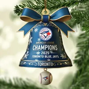 Toronto Blue Jays 2025 American League Champions Custom Shape 2-sided Acrylic Ornament – HOATT14846