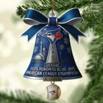 Toronto Blue Jays 2025 American League Champions Custom Shape 2-sided Acrylic Ornament – HOATT14866