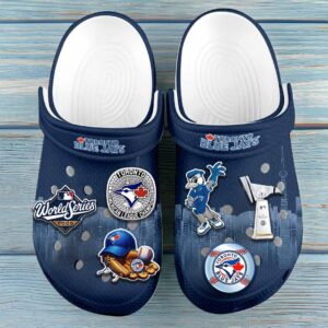 Toronto Blue Jays 2025 American League Champions Custom Clogs - HOATT15110